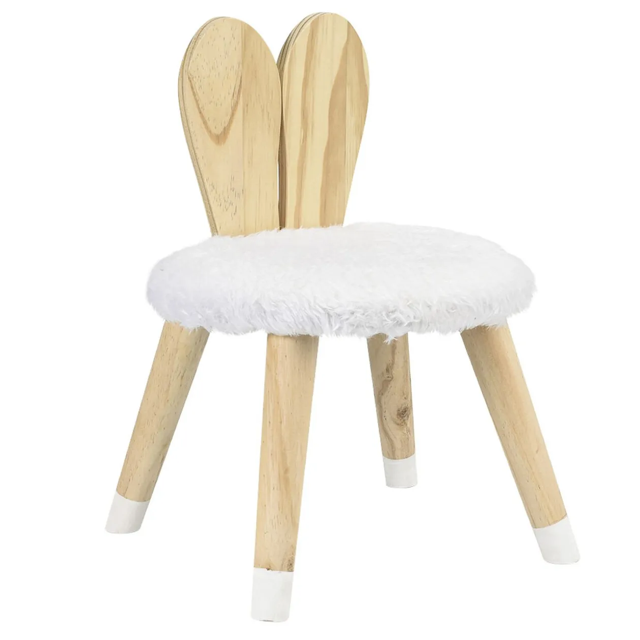 Chaise enfant avec dossier design lapin