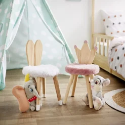 Chaise enfant avec dossier design lapin