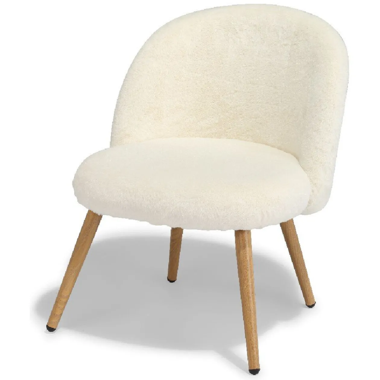 Chaise enfant Gaëlle poils courts écrus