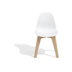 Chaise enfant Kiddoz blanche x 2