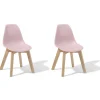 Chaise enfant Kiddoz rose x 2