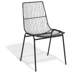 Chaise Eole noire x2