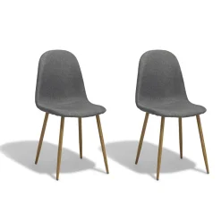 Chaise Gaby gris anthracite x 2