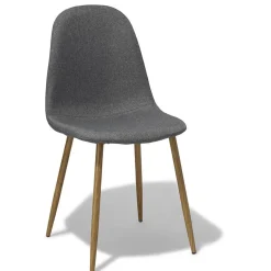 Chaise Gaby gris anthracite x 2