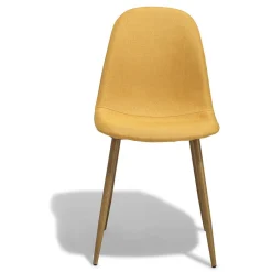 Chaise Gaby jaune moutarde x 2