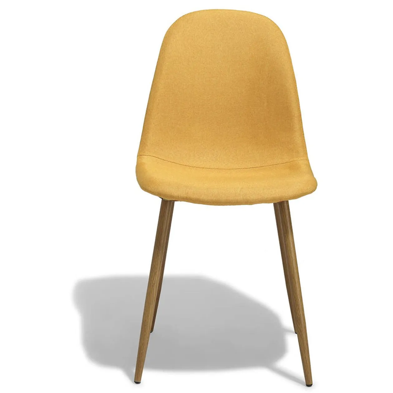 Chaise Gaby jaune moutarde x 2