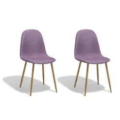 Chaise Gaby violette x 2
