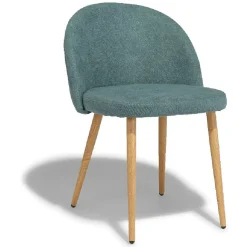 Chaise Gaëlle bleu canard x2