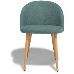 Chaise Gaëlle bleu canard x2