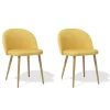 Chaise Gaëlle jaune moutarde x 2