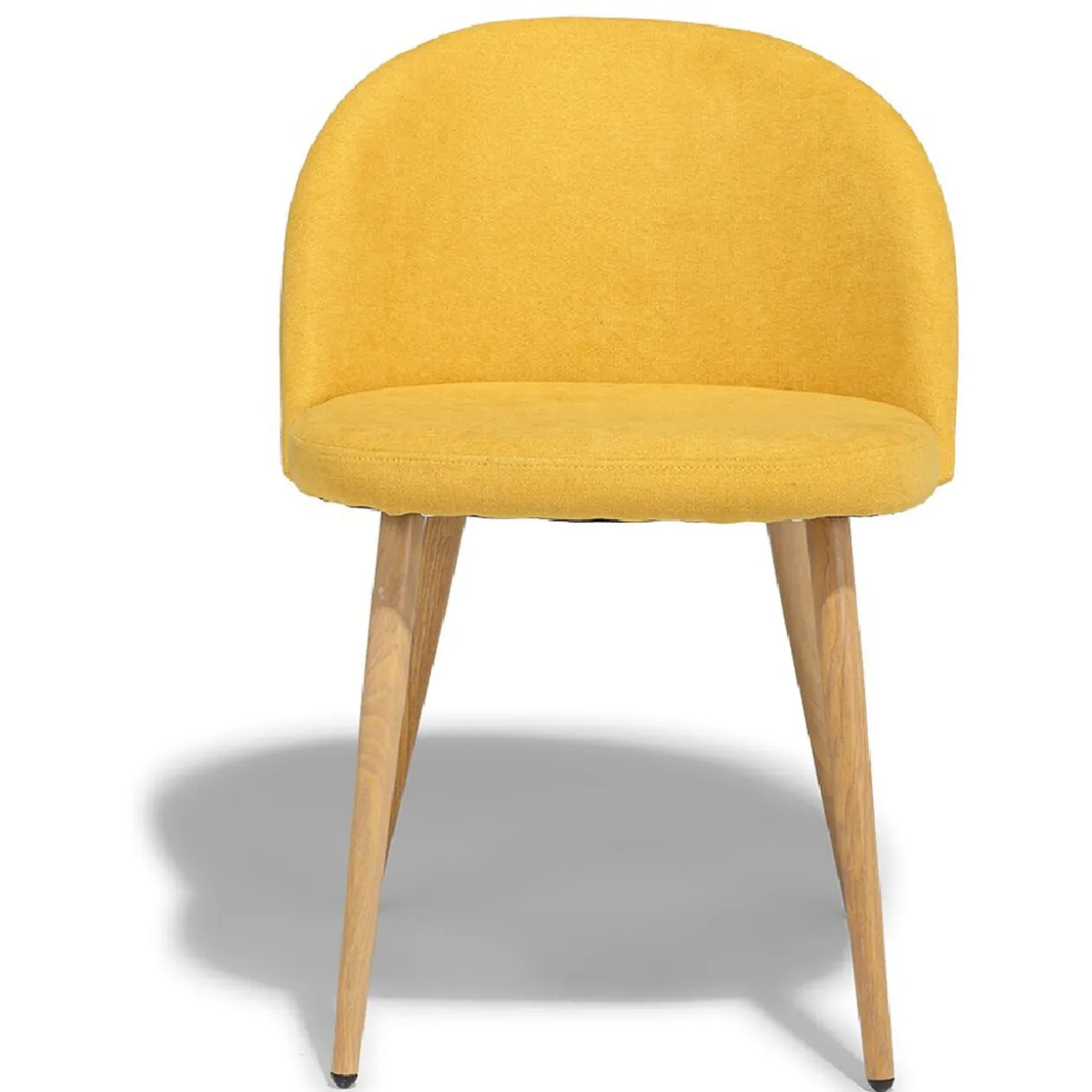 Chaise Gaëlle moutarde x2