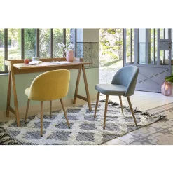 Chaise Gaëlle moutarde x2