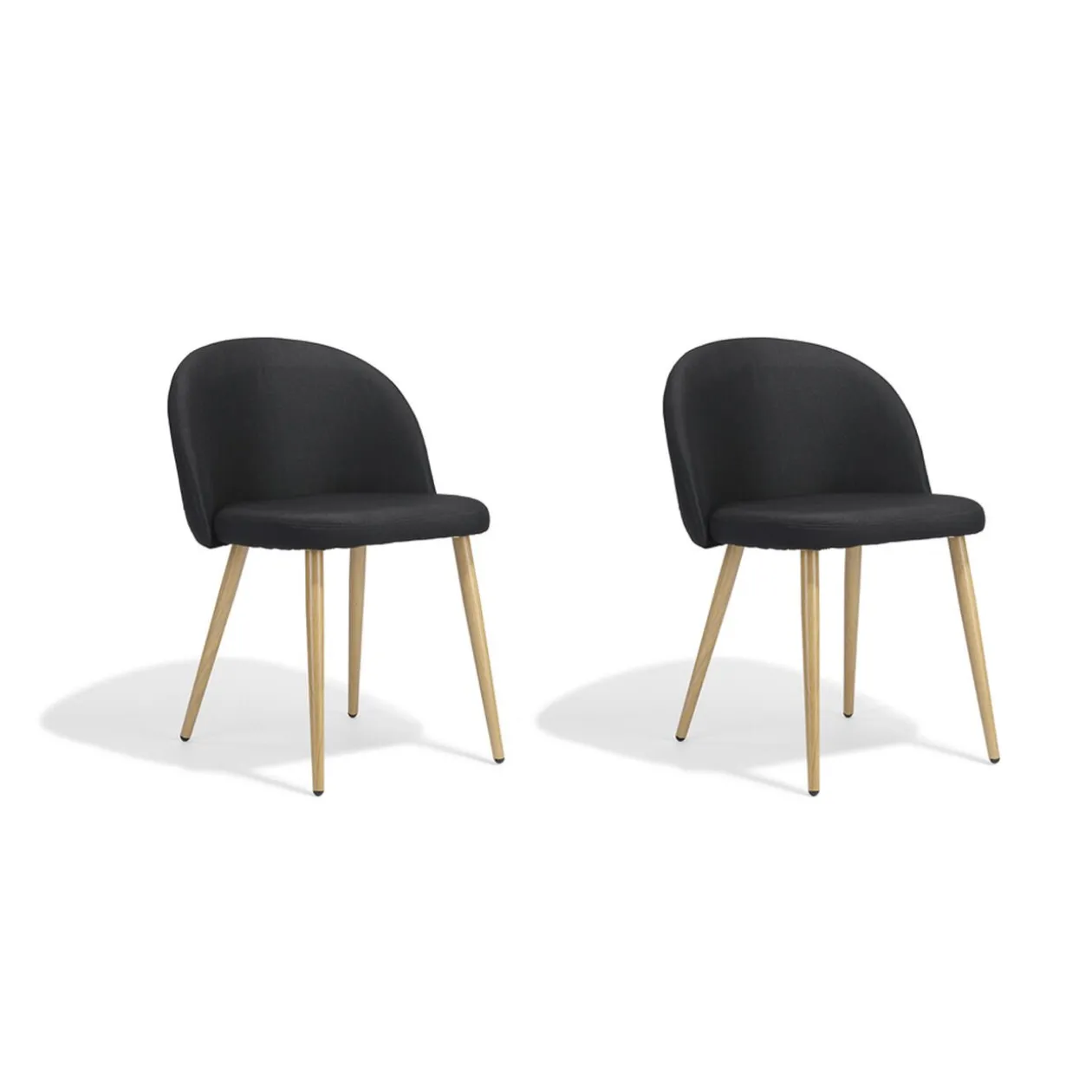 Chaise Gaëlle noire x 2