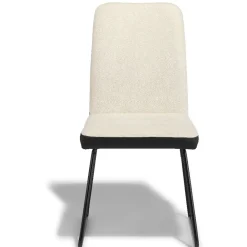 Chaise Higgins noire et écrue x2