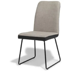 Chaise Higgins noire et grise x2