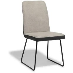 Chaise Higgins noire et grise x2