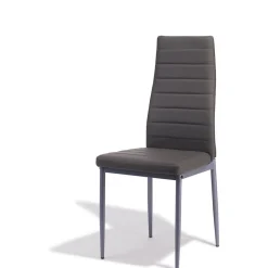 Chaise Jimmy gris anthracite x 2