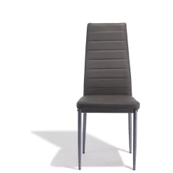 Chaise Jimmy gris anthracite x 2