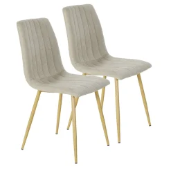 Chaise Joseph grise 54x45xH89cm x2