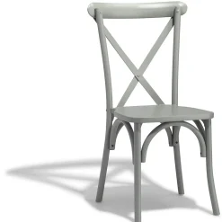 Chaise Juliette gris clair empilable