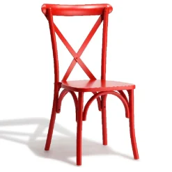 Chaise Juliette rouge empilable