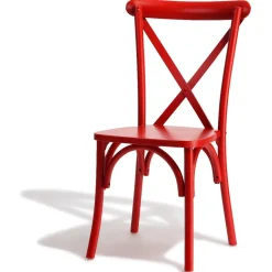 Chaise Juliette rouge empilable