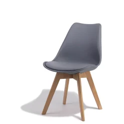 Chaise Kelly gris anthracite x 2