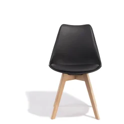 Chaise Kelly noire x 2