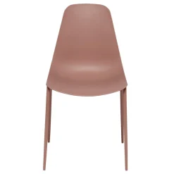 Chaise Lenny rose poudré