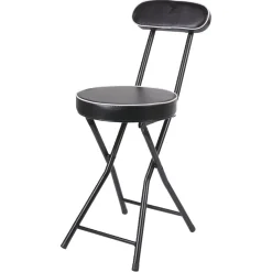 Chaise pliante Tony Noire Ø30 x H.74 cm