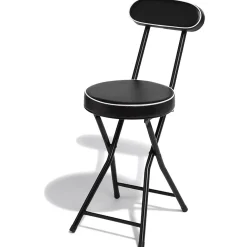 Chaise pliante Tony Noire Ø30 x H.74 cm