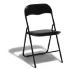 Chaise pliante Tracy métal noir