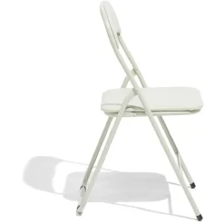 Chaise pliante Tracy métal vert de gris 44x45x79cm