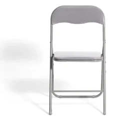 Chaise pliante Tracy métal gris foncé L49xP49xH79cm