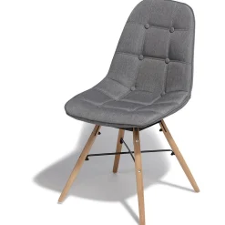 Chaise Royale Charlotte gris anthracite x 2