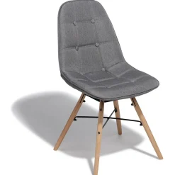 Chaise Royale Charlotte gris anthracite x 2