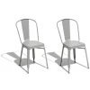 Chaise Timothy gris clair x 2