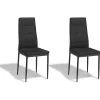 Chaise Zoé noire x2