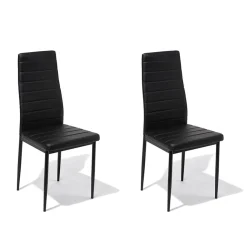 Chaises Jimmy noire x 2