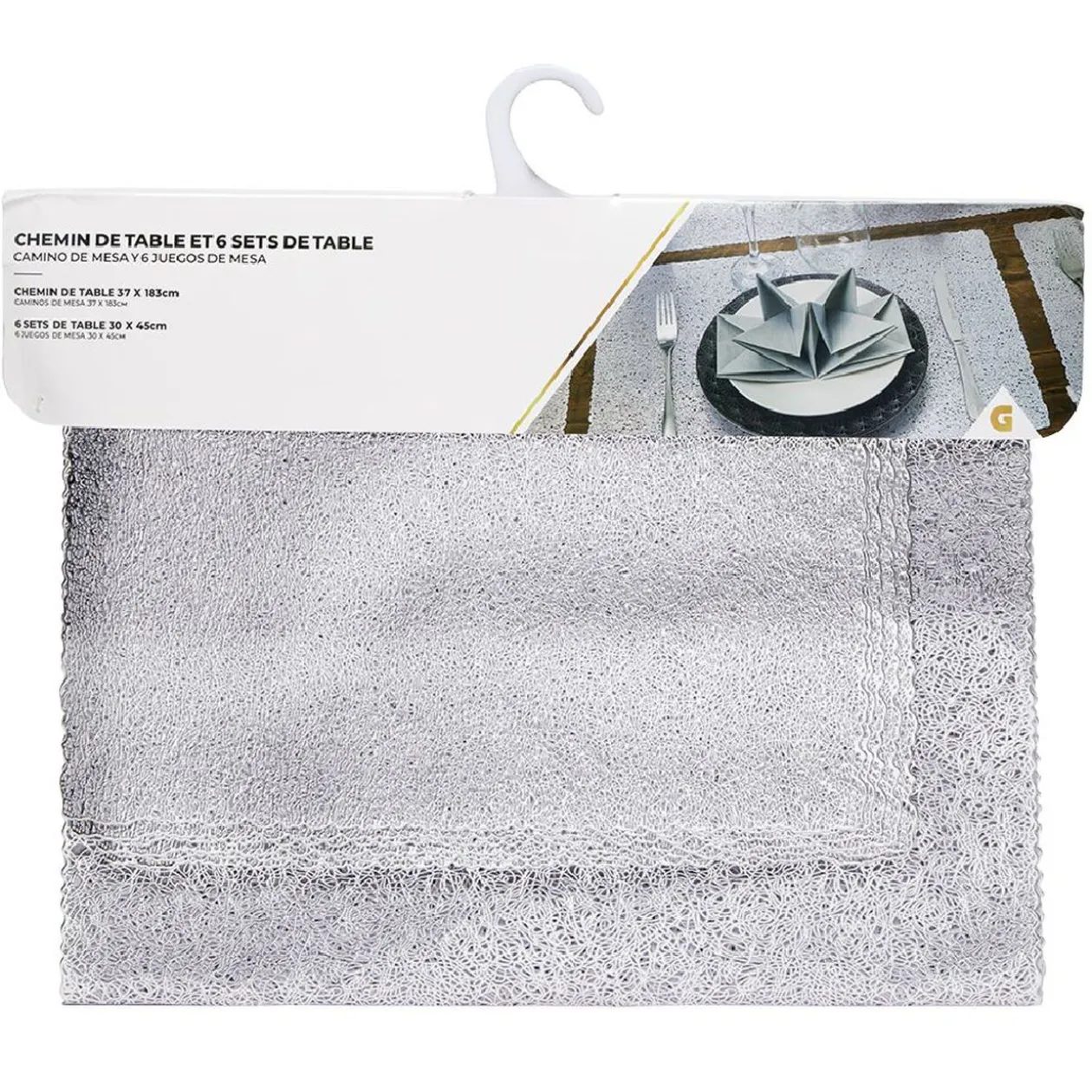 Chemin de table avec set x6