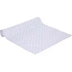 Chemin de table blanc et argenté