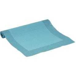 Chemin de table bleu ajouré