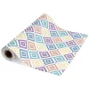 Chemin de table design losange polyester et coton 400x28cm