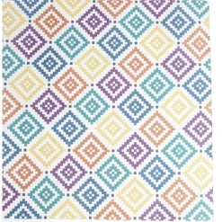 Chemin de table design losange polyester et coton 400x28cm