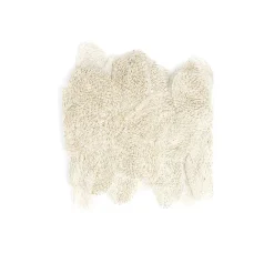 Chemin de table doré design fleurs ajourées 25x180cm