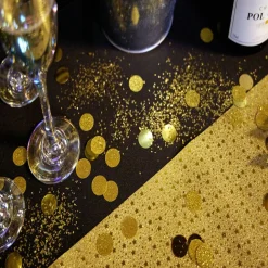 Chemin de table Doré motifs Étoiles