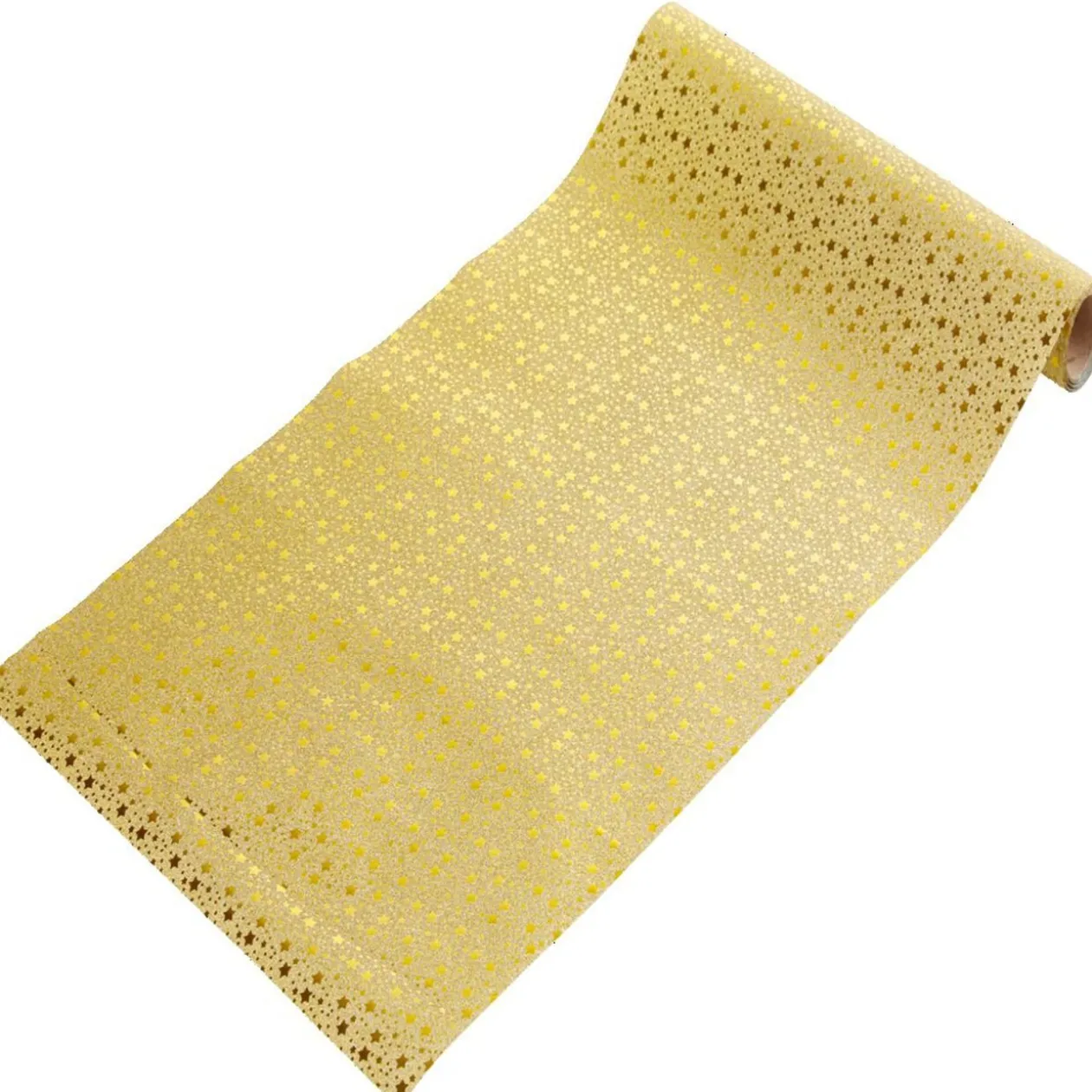 Chemin de table Doré motifs Étoiles