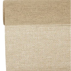 Chemin de table effet jute 270x28 cm