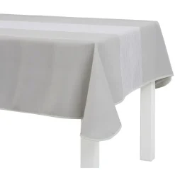 Chemin de table en nylon organza blanc iridescent pailleté