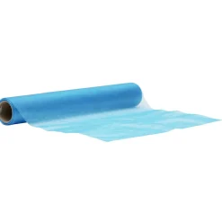 Chemin de table en nylon organza bleu